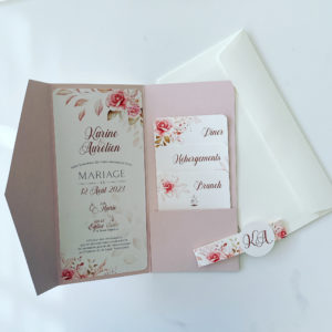 Création de faire part de mariage sur mesure Grand-Est