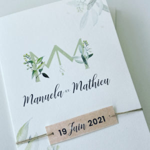 Création de faire part de mariage sur mesure Grand-Est