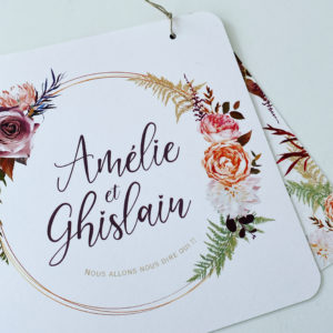 Création de faire part de mariage sur mesure Grand-Est