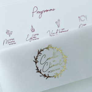 Création de faire-part de mariage sur mesure Grand Est
