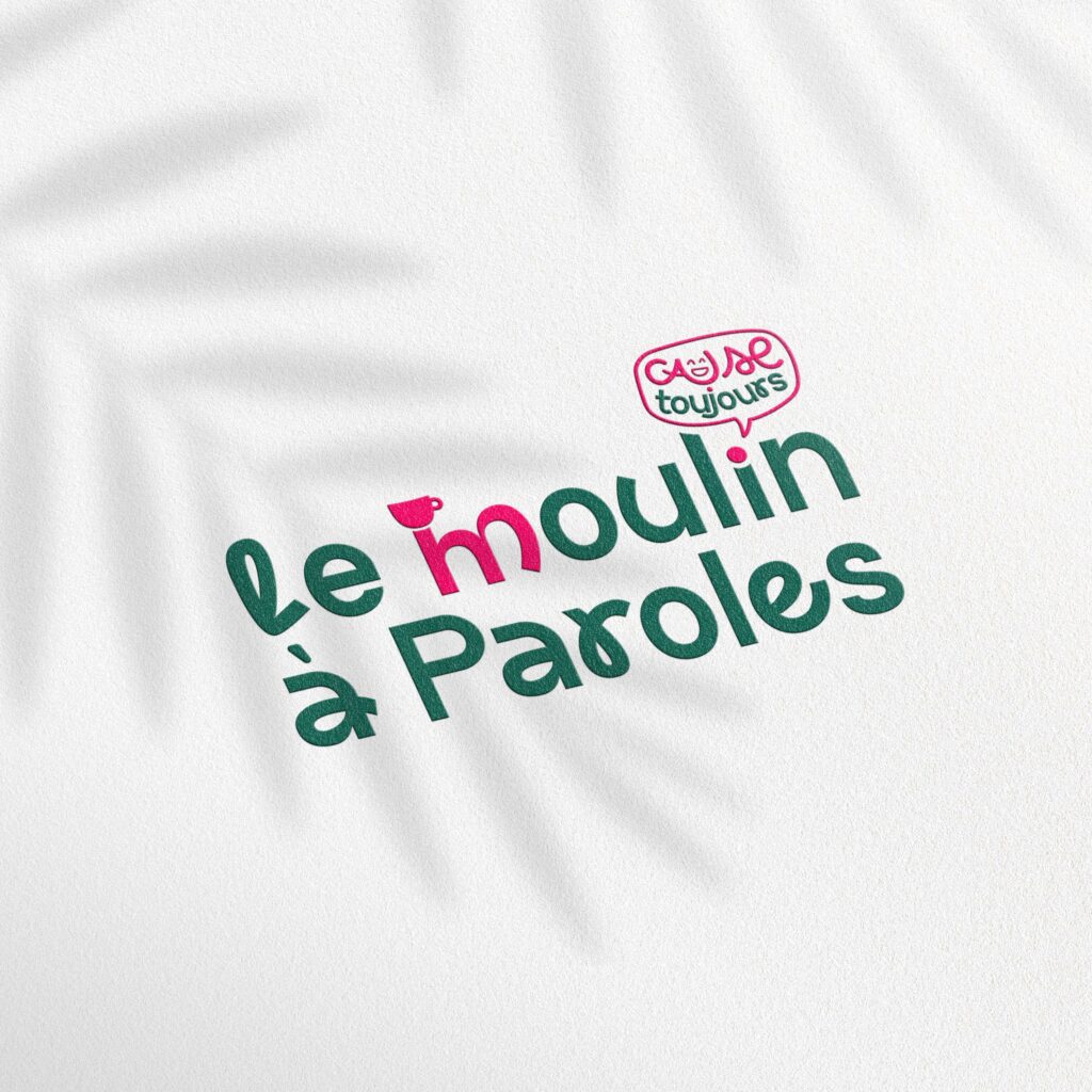 Création du logo "Le Moulin à paroles" bar associatif de l'association Cause Toijours