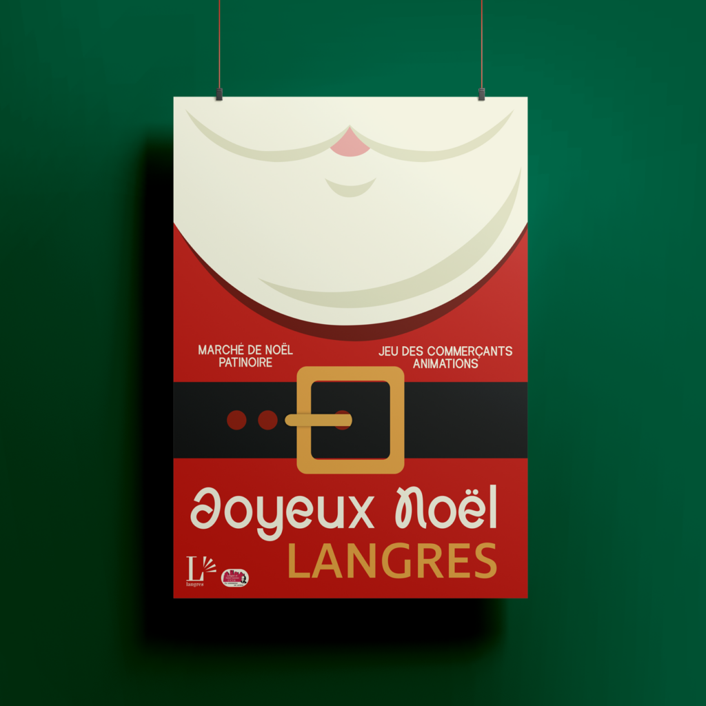 Création de l'affiche de festivité de Noel